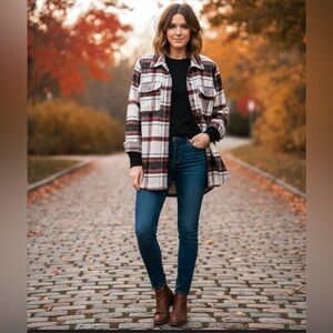 Universal Thread Plaid Shacket - Size large